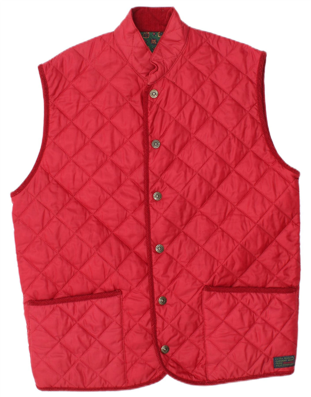 Gilet matlasat Brummell pentru bărbați UK 42 XL Poliamidă roșie