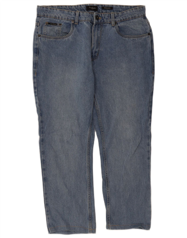 Jeans drepte pentru bărbați Pierre Cardin, cu tăiere obișnuită, L34 L24 Albastru