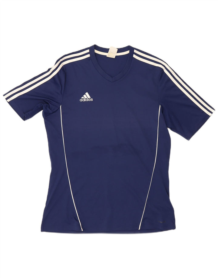 Tricou pentru bărbați Adidas Top mare poliester bleumarin