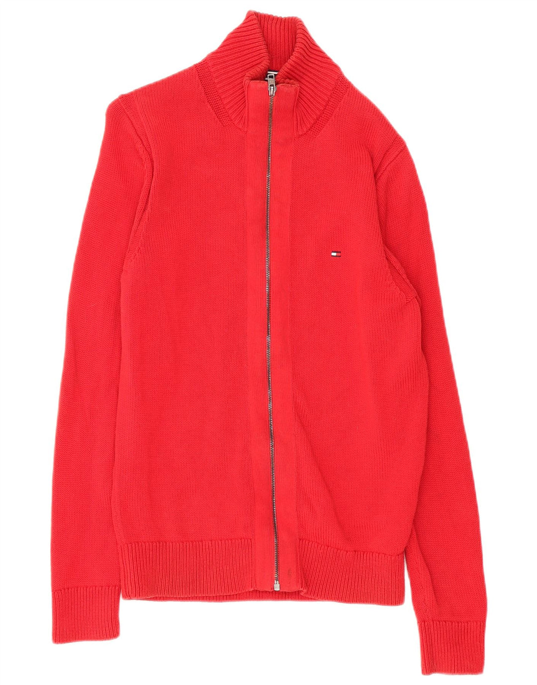 Pulover cardigan pentru bărbați Tommy Hilfiger, bumbac roșu mediu