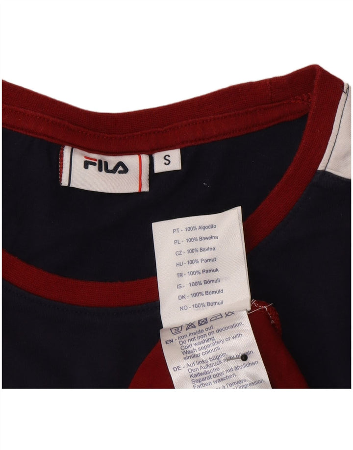 Tricou Bărbați Fila Top Mic Roșu Colorblock Bumbac