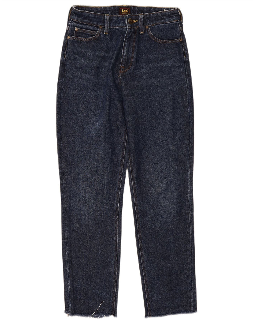 Blugi Lee Mom drepte pentru femei W25 L27 bumbac bleumarin