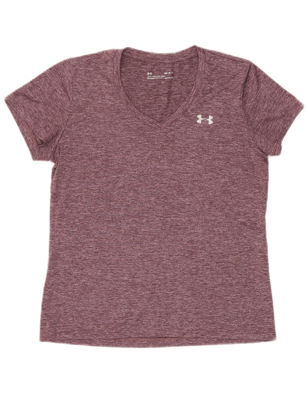 Tricou Under Armour pentru femei Heat Gear Top UK 14 Medium Burgundy Flecked