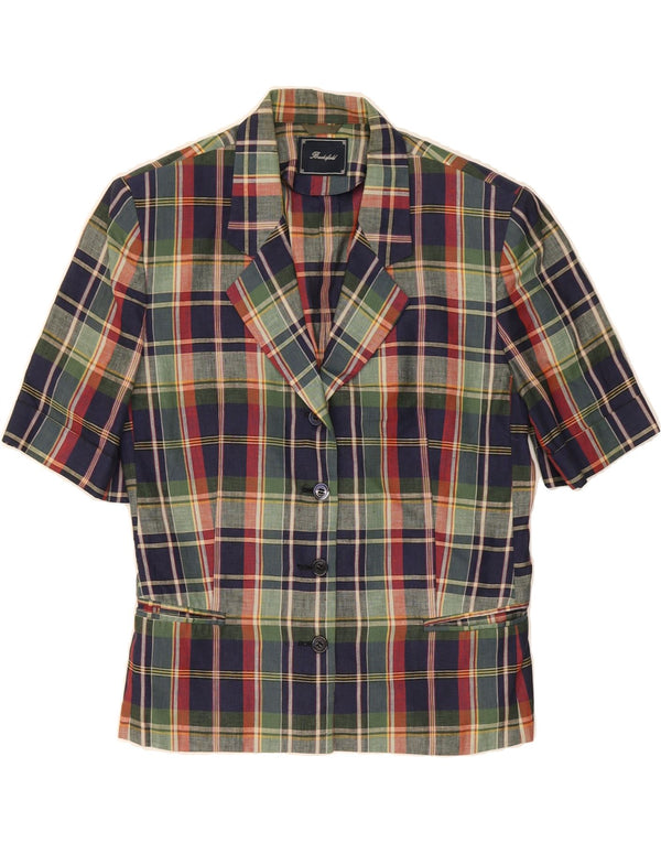 BROOKSFIELD Womens Shirt Blouse IT 44 Medium Multicoloured Plaid