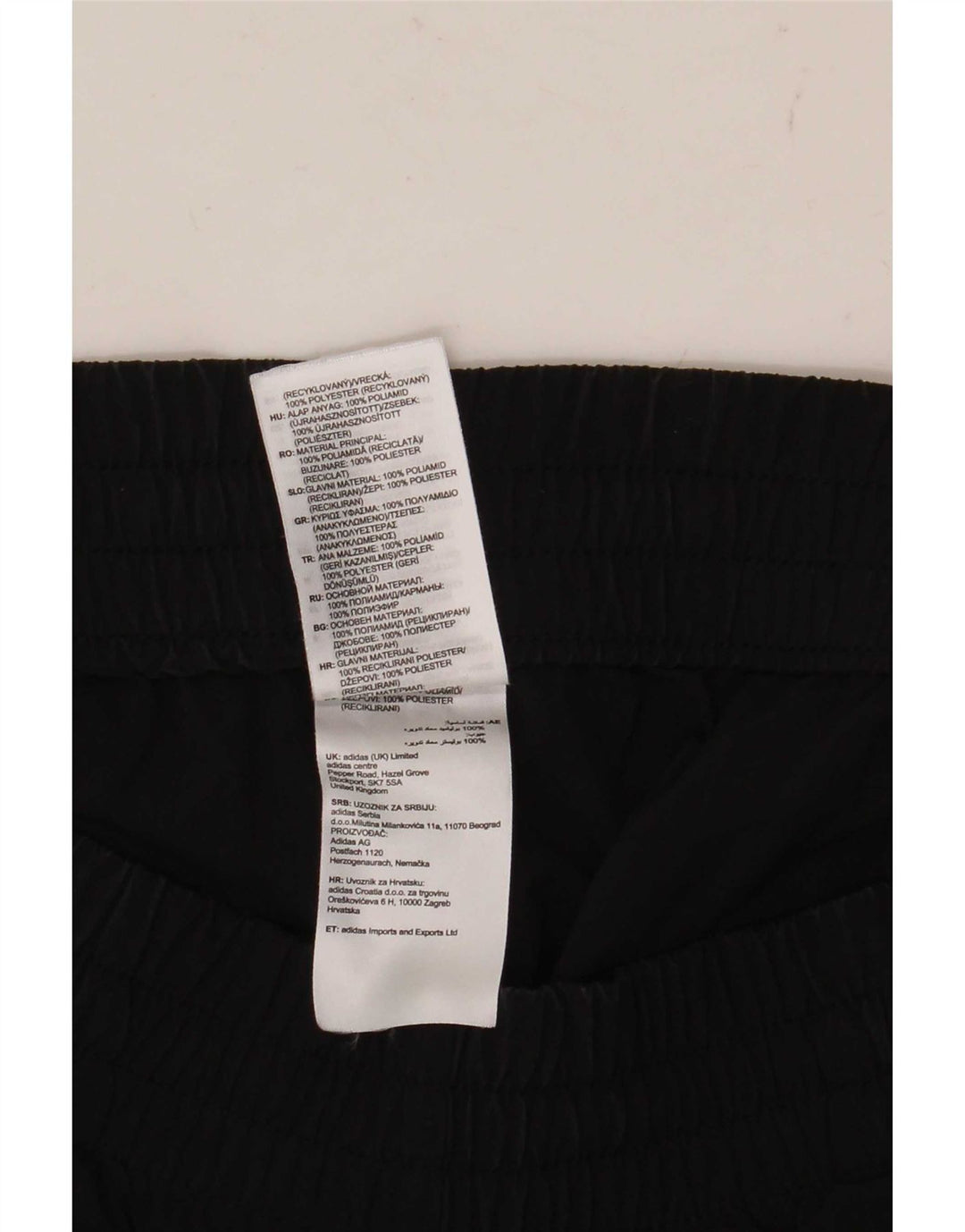 Pantaloni scurți sport Adidas pentru femei UK 8/10 Small Negru Poliamidă