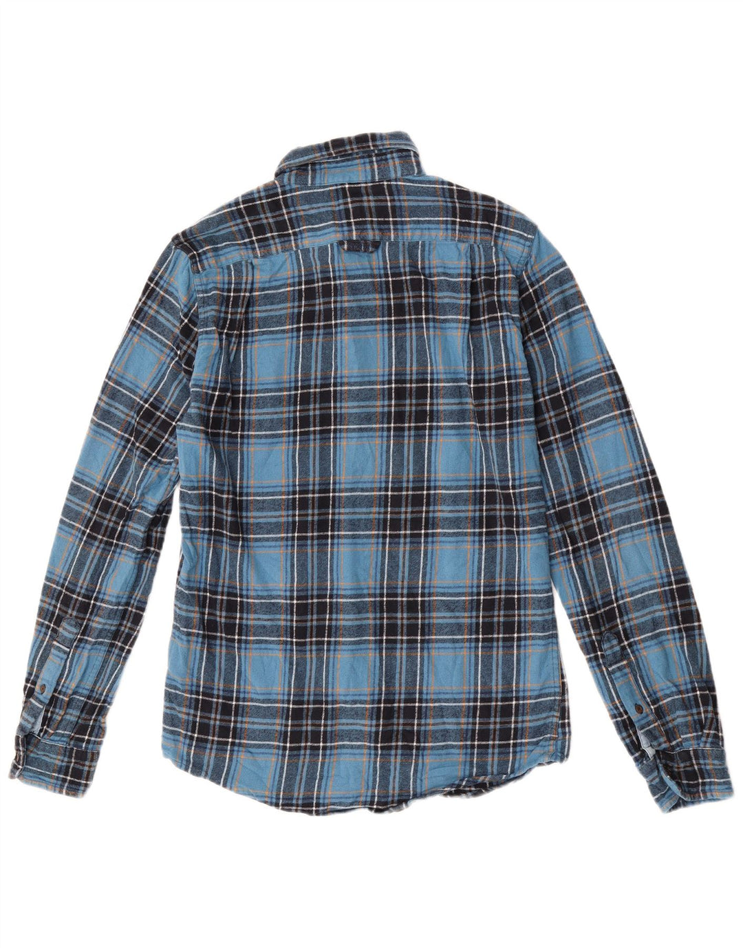 Cămașă de flanel pentru bărbați Superdry, bumbac cu carouri albastre mici