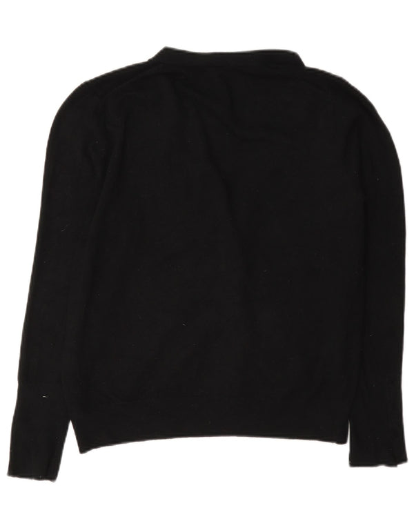 Pulover cardigan pentru femei Zara, cu ajustare normală, UK 14, mare, neagră, viscoză