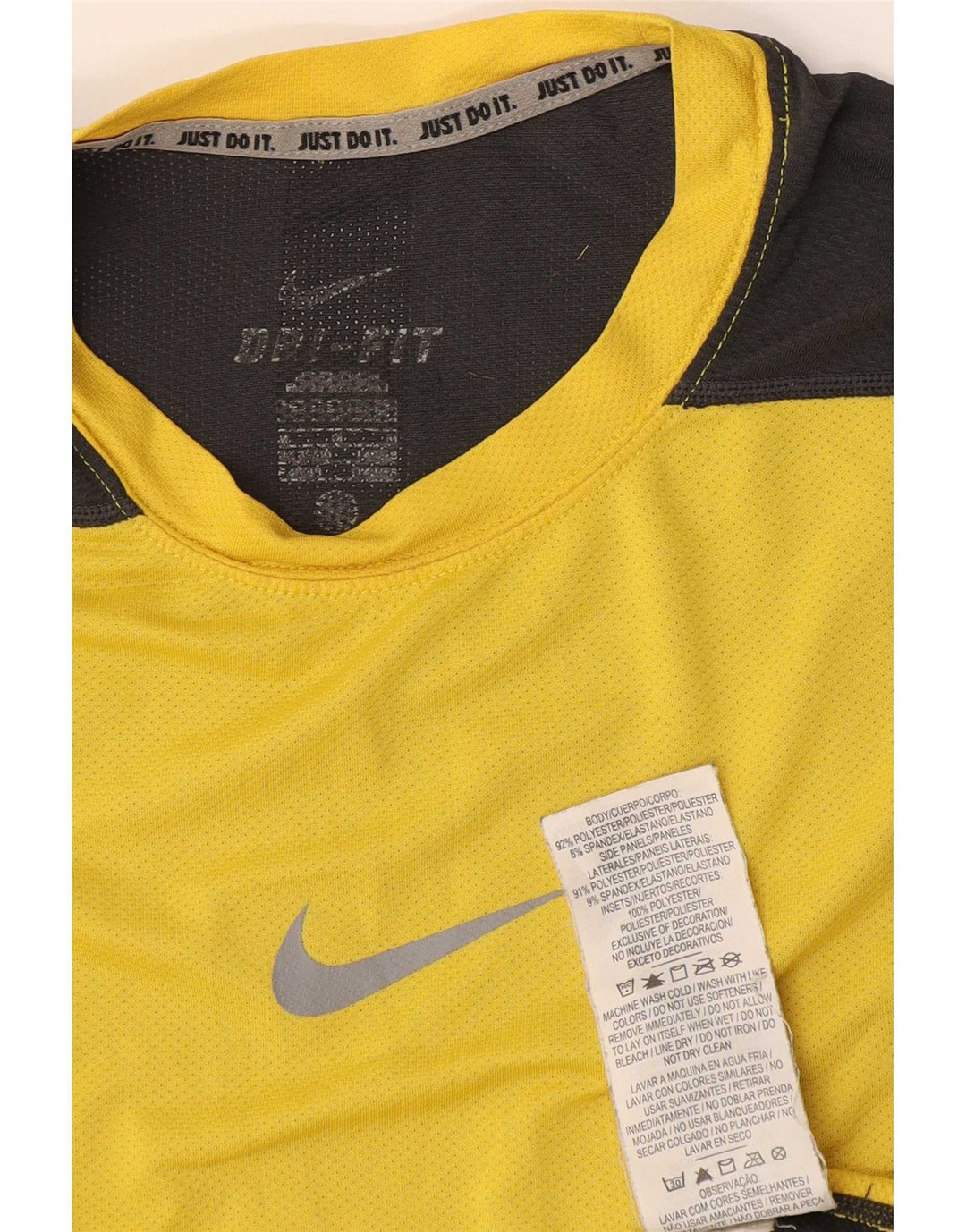 Vesta Nike Dri Fit pentru bărbați, mic, galben, din poliester