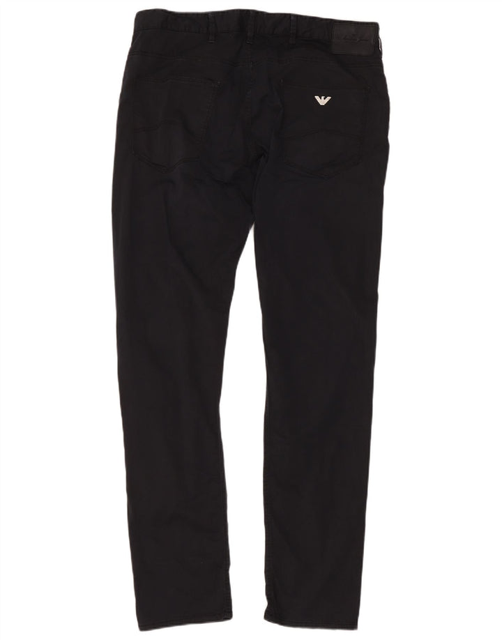 Blugi slim pentru bărbați Armani W36 L32 bumbac bleumarin