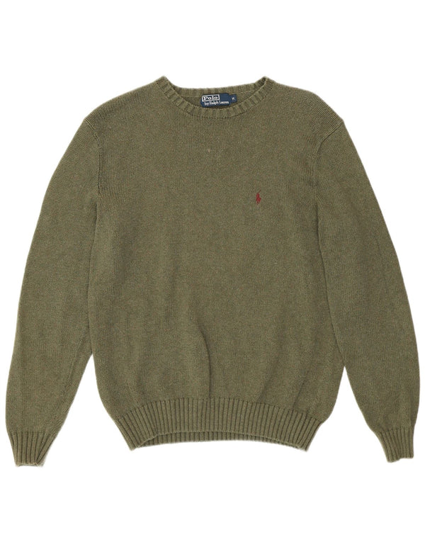 Pulover Polo Ralph Lauren pentru bărbați, cu gât crew, bumbac mediu kaki