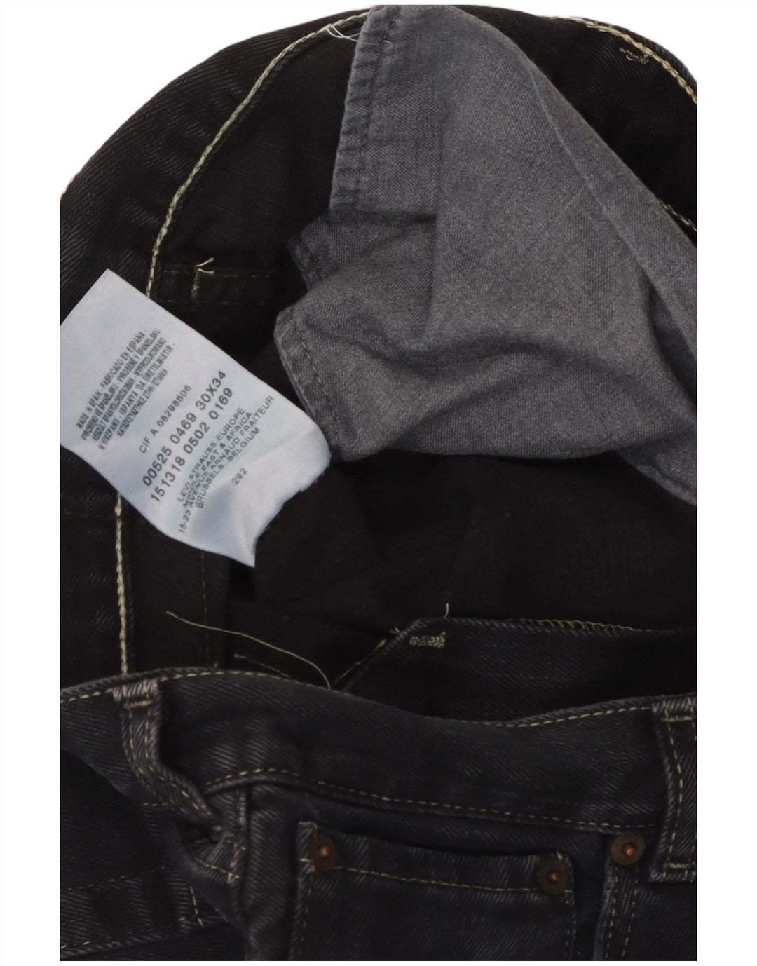 Blugi LEVI'S 525 Bootcut W30 L34 bumbac negru