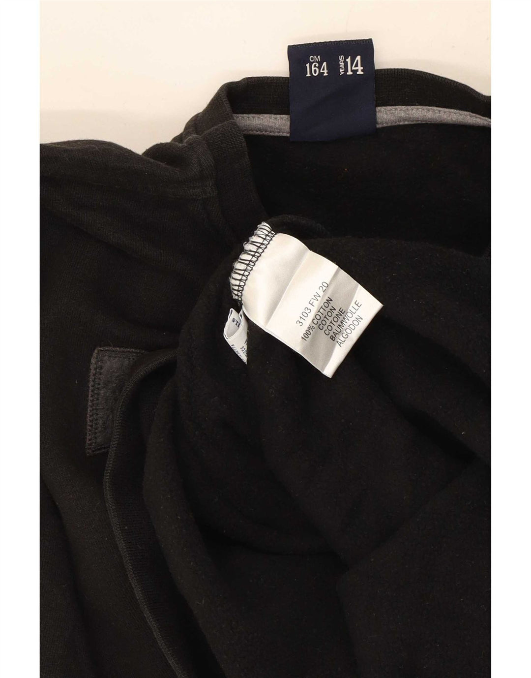 Hanorac cu grafic North Sails pentru băieți, 13-14 ani, bumbac negru