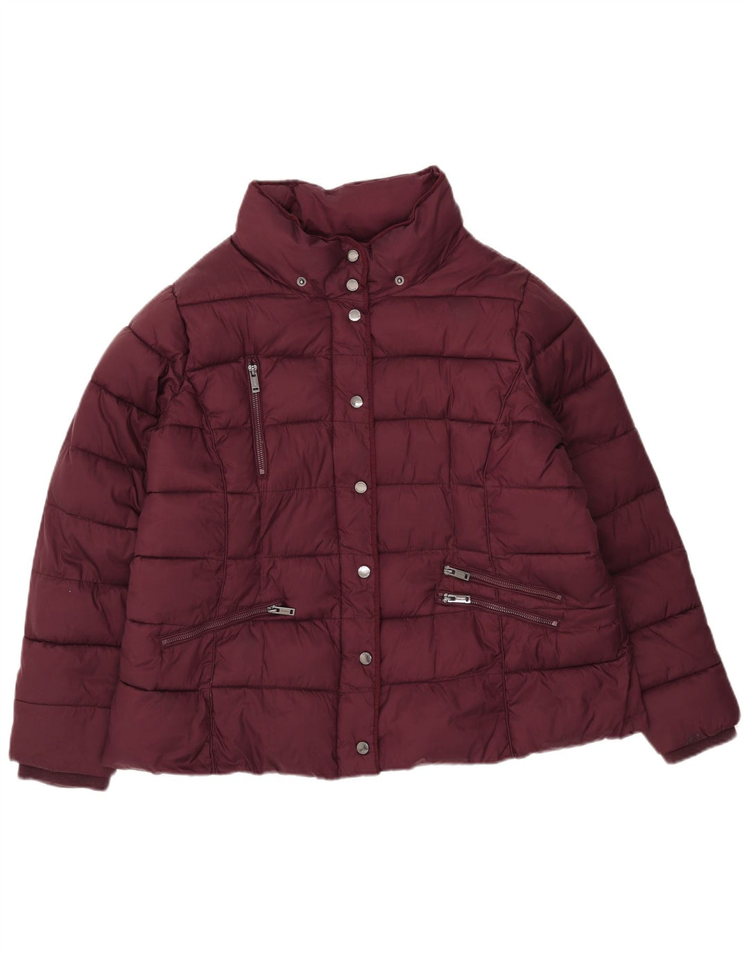 Jachetă căptușită pentru femei Monsoon UK 18 XL Bordeaux Nylon
