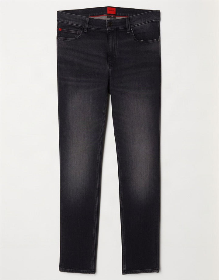 Blugi slim pentru bărbați Hugo Boss W33 L29 bumbac negru