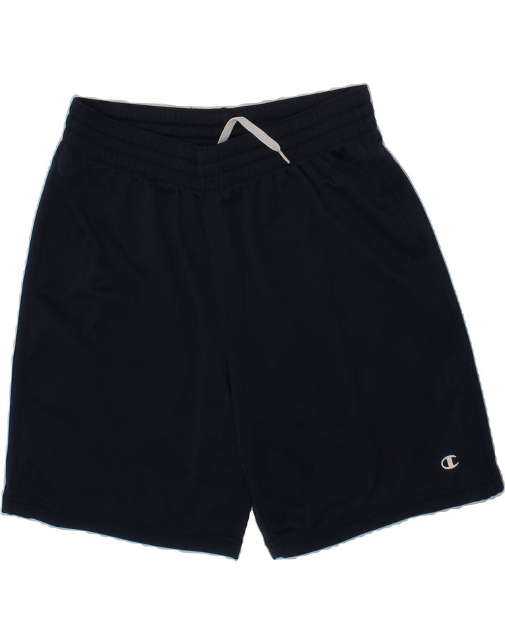 CHAMPION Boys Sport Shorts 9-10 Years Medium Black Polyester Vintage Champion and Second-Hand Champion from Messina Hembry 