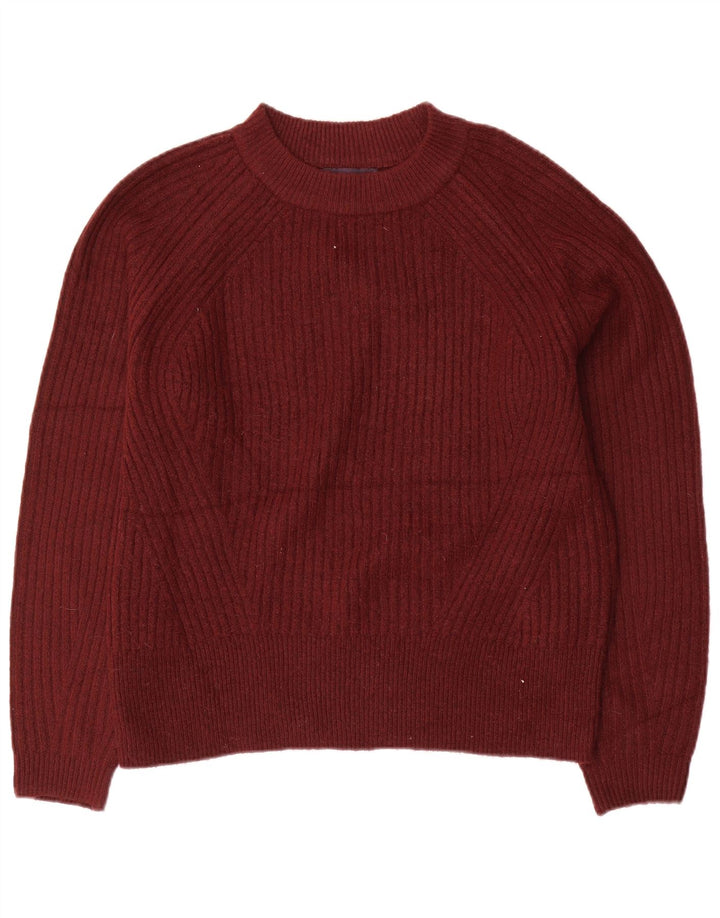 Pulover pentru femei Marks & Spencer cu decolteu triplu UK 14 Burgundy mediu