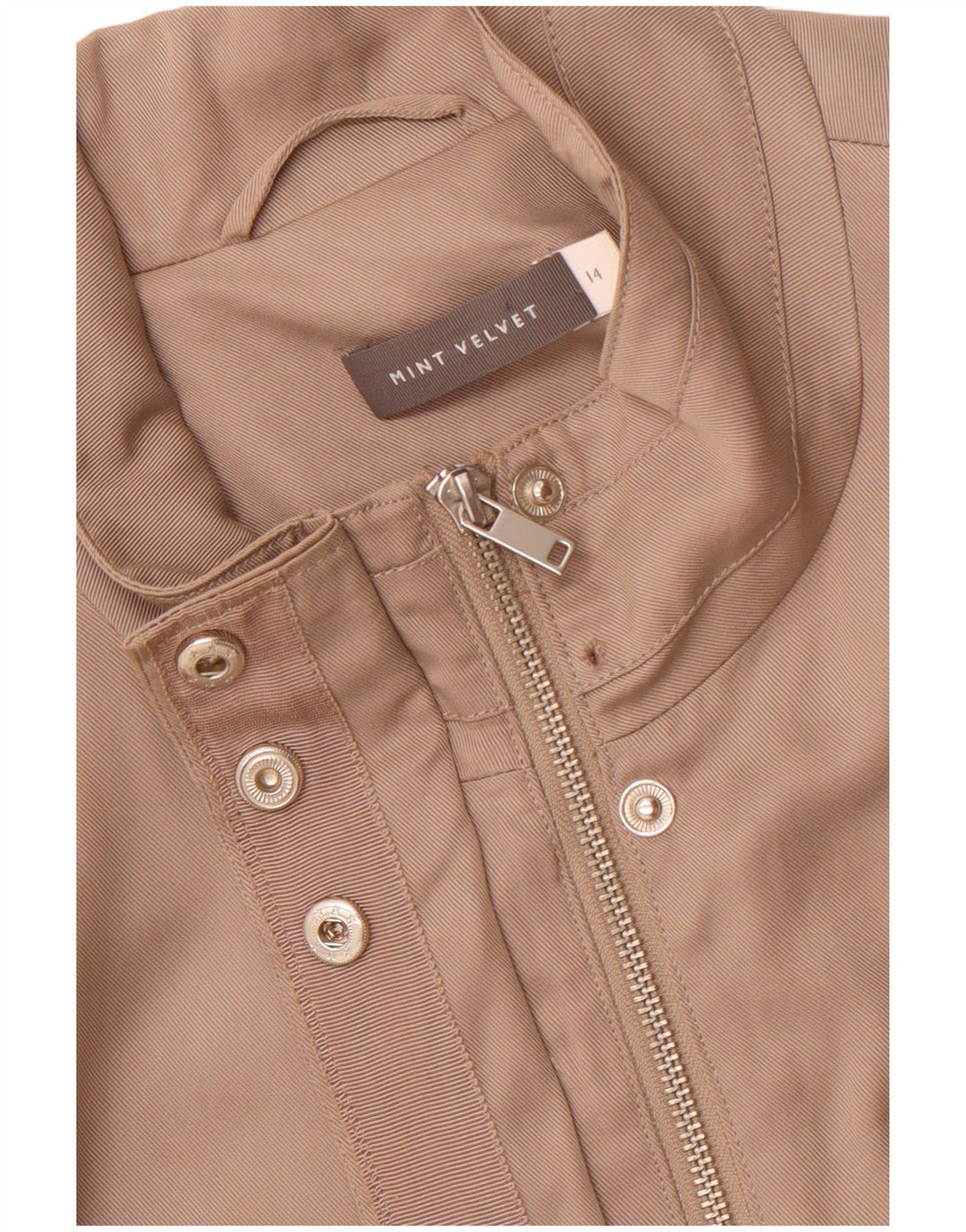 MINT VELVET Jachetă utilitare pentru femei UK 14 Medium Brown Lyocell