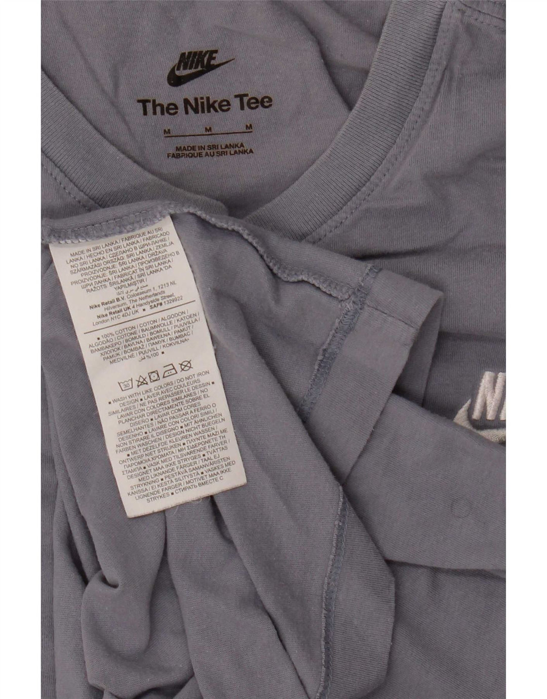 Tricou pentru bărbați Nike Top Medium Blue Bumbac