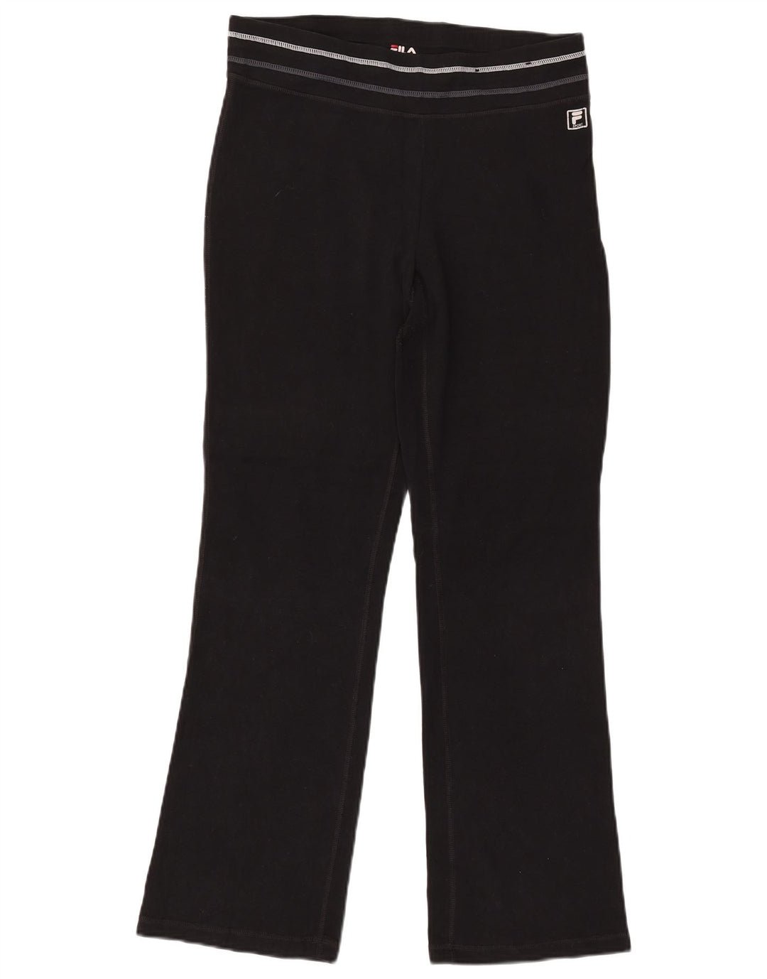 Pantaloni de trening FILA pentru femei UK 14, mari, negru, bumbac