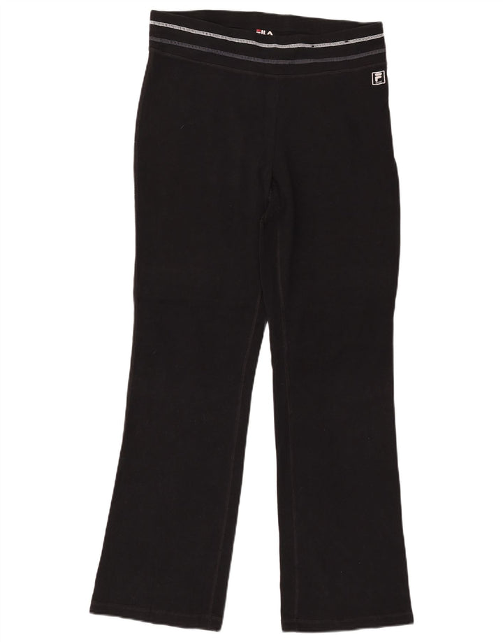 Pantaloni de trening FILA pentru femei UK 14, mari, negru, bumbac