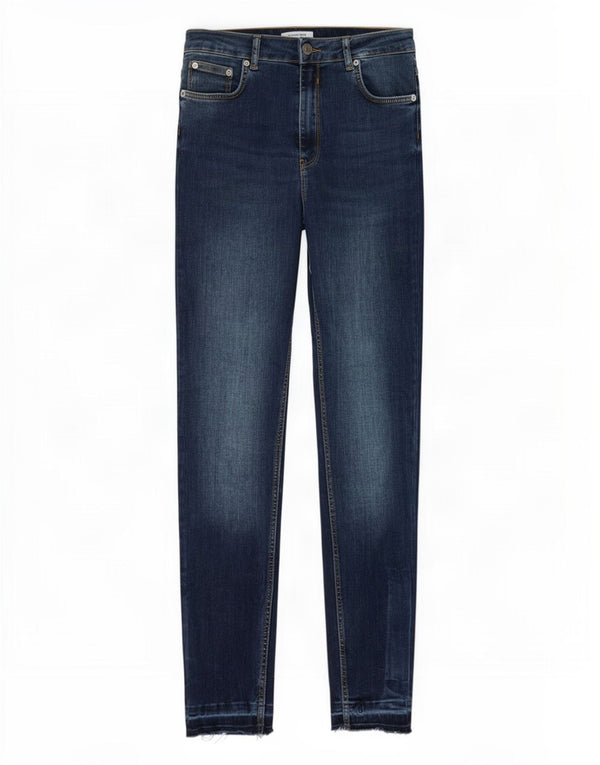 Blugi skinny pentru femei cu talie înaltă Zara EU 40 Medium W30 L28 Bleumarin