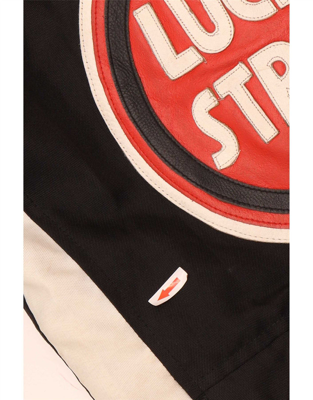 Jachetă grafică Racer pentru bărbați Lucky Strike UK 36 Small Black Colorblock