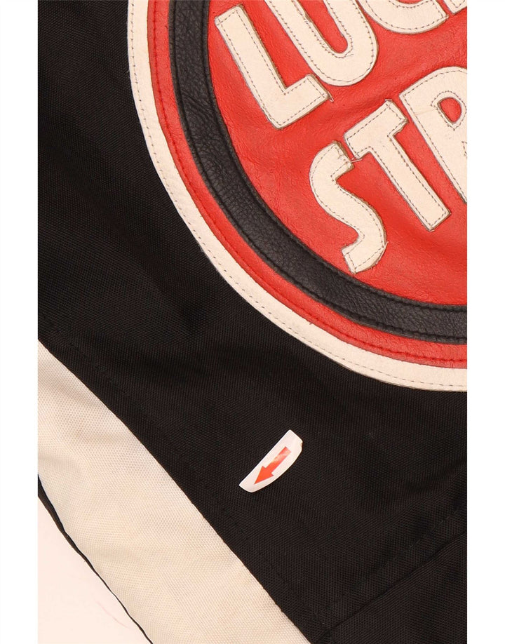 Jachetă grafică Racer pentru bărbați Lucky Strike UK 36 Small Black Colorblock