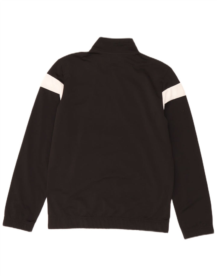 Jachetă de trening Puma pentru băieți 13-14 ani, poliester negru color bloc