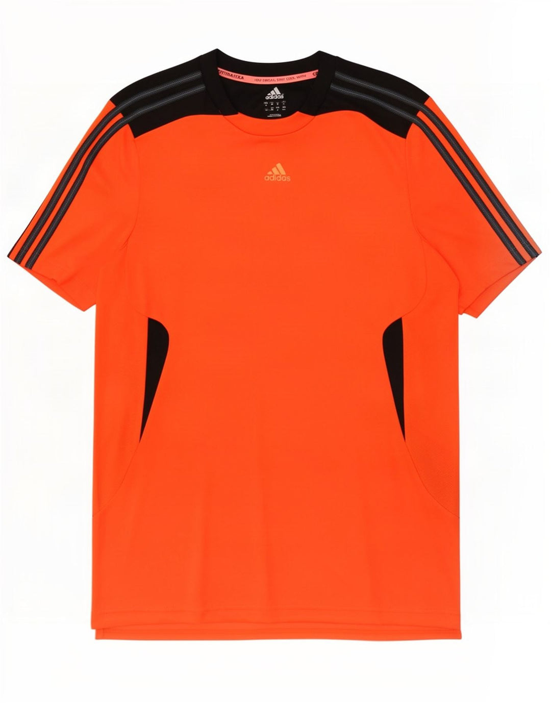 Tricou Adidas Climacool pentru bărbați Top Mediu Portocaliu Poliester Colorblock