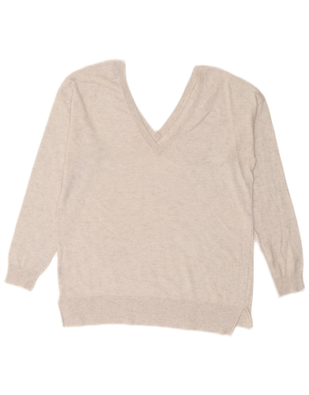 Pulover pentru femei cu decolteu în V Zara UK 16 mare gri