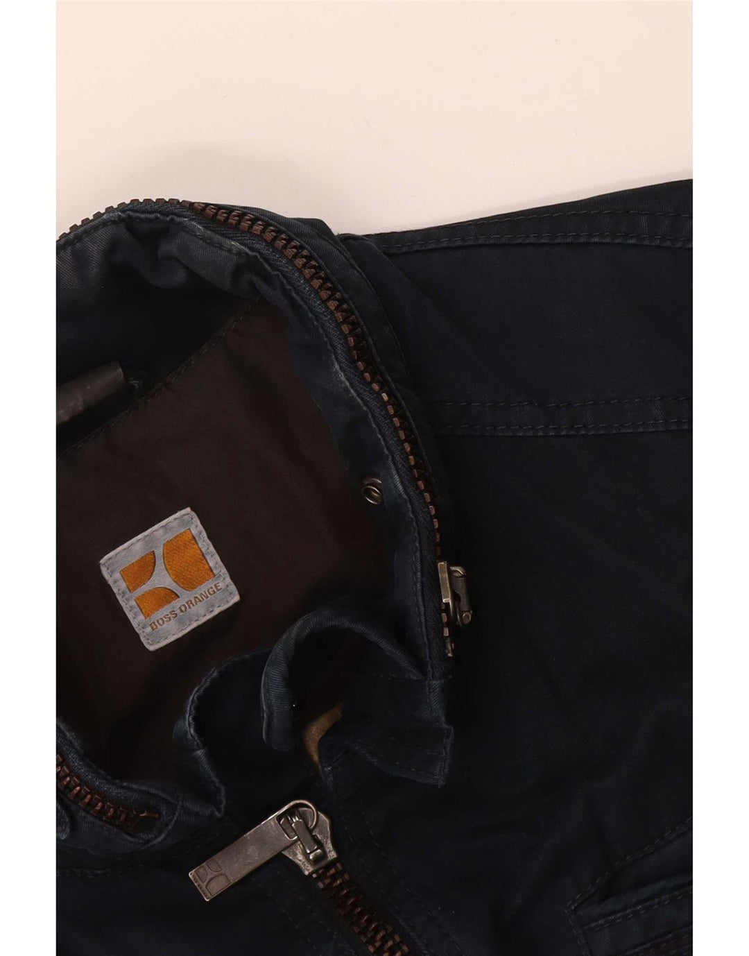 Jachetă cu glugă pentru bărbați Hugo Boss UK 38 Medium Bleumarin