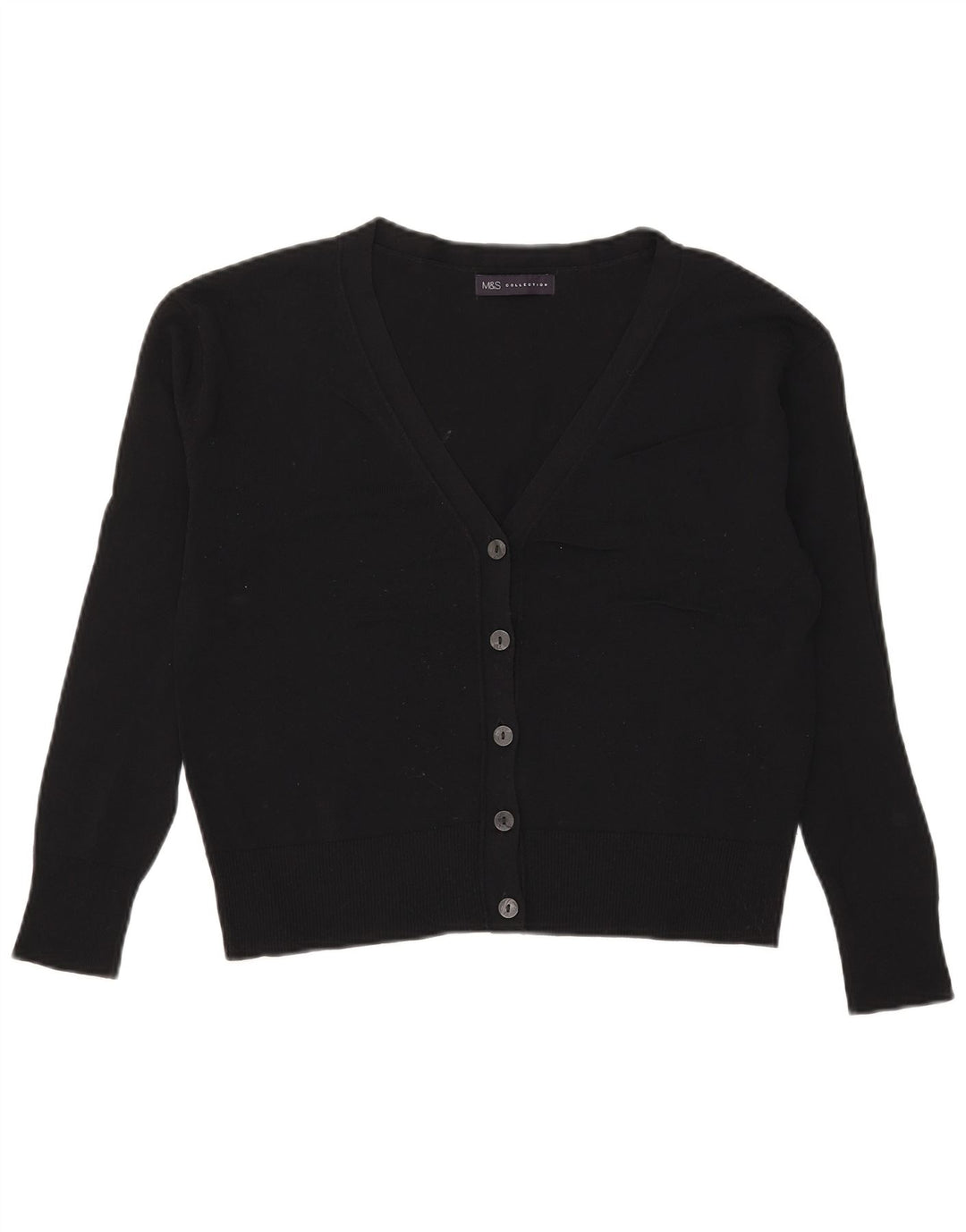 Pulover cardigan supradimensionat pentru femei Marks & Spencer UK 8 Mic Negru