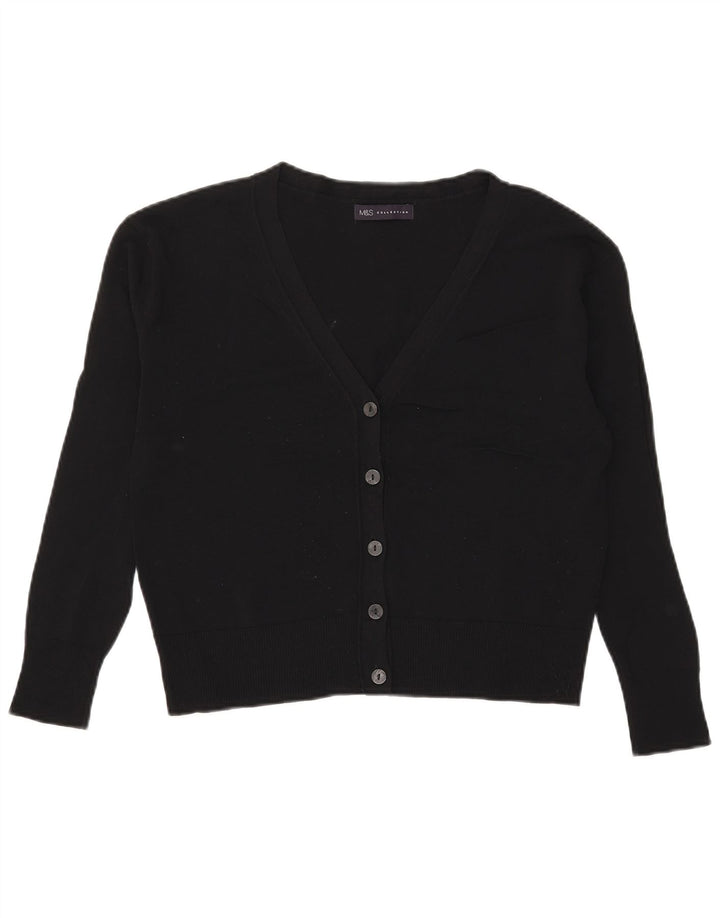 Pulover cardigan supradimensionat pentru femei Marks & Spencer UK 8 Mic Negru