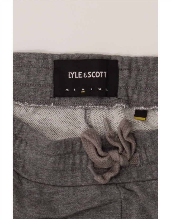 Lyle & Scott Pantaloni de trening pentru bărbați Joggeri din bumbac gri mediu