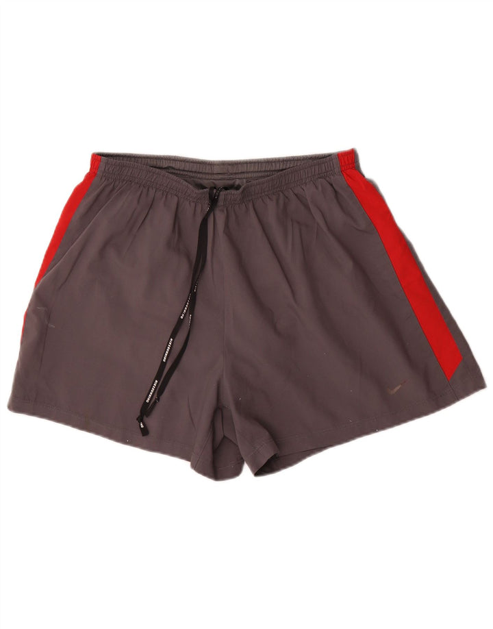 Pantaloni scurți sport Nike Dri Fit pentru bărbați, gri mediu, color block