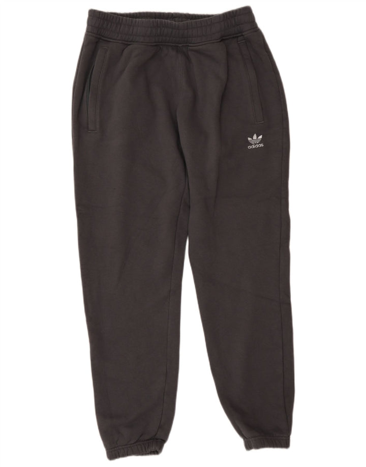 Pantaloni de trening Adidas pentru bărbați Joggeri din bumbac gri mediu