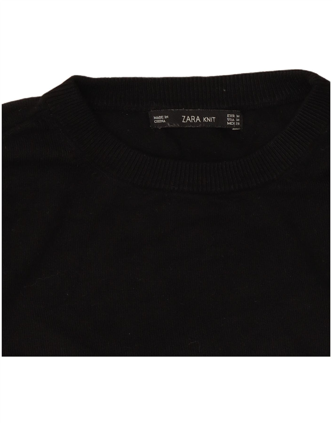 Pulover pentru damă Zara, cu gât turnut, UK 12 Medium Negru