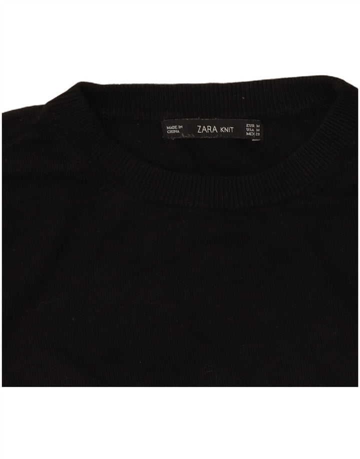 Pulover pentru damă Zara, cu gât turnut, UK 12 Medium Negru