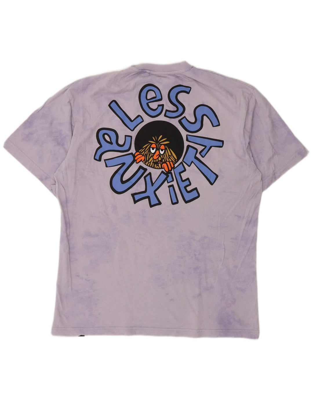 Tricou grafic pentru bărbați Pull & Bear Top Medium Purple Tie Dye