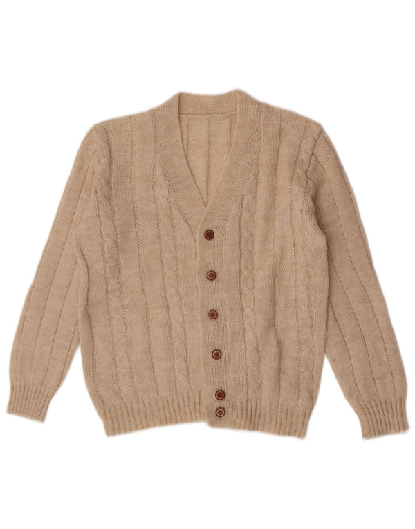 Cardigan Vintage pentru bărbați, bej mediu