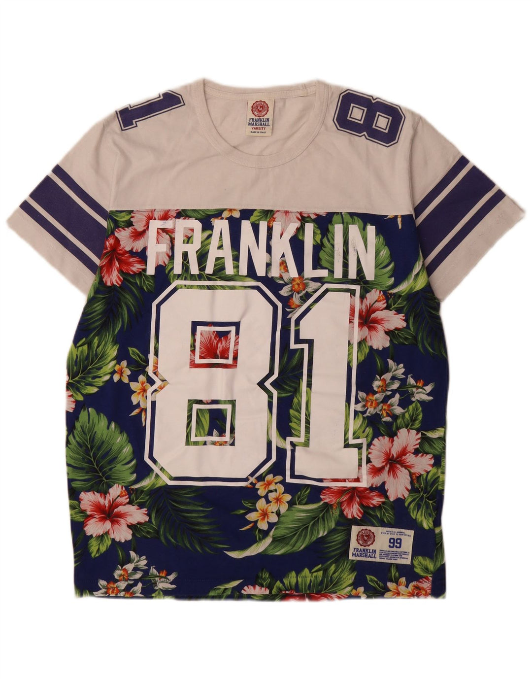 Tricou grafic pentru bărbați Franklin Marshall Top mare, multicolor, floral