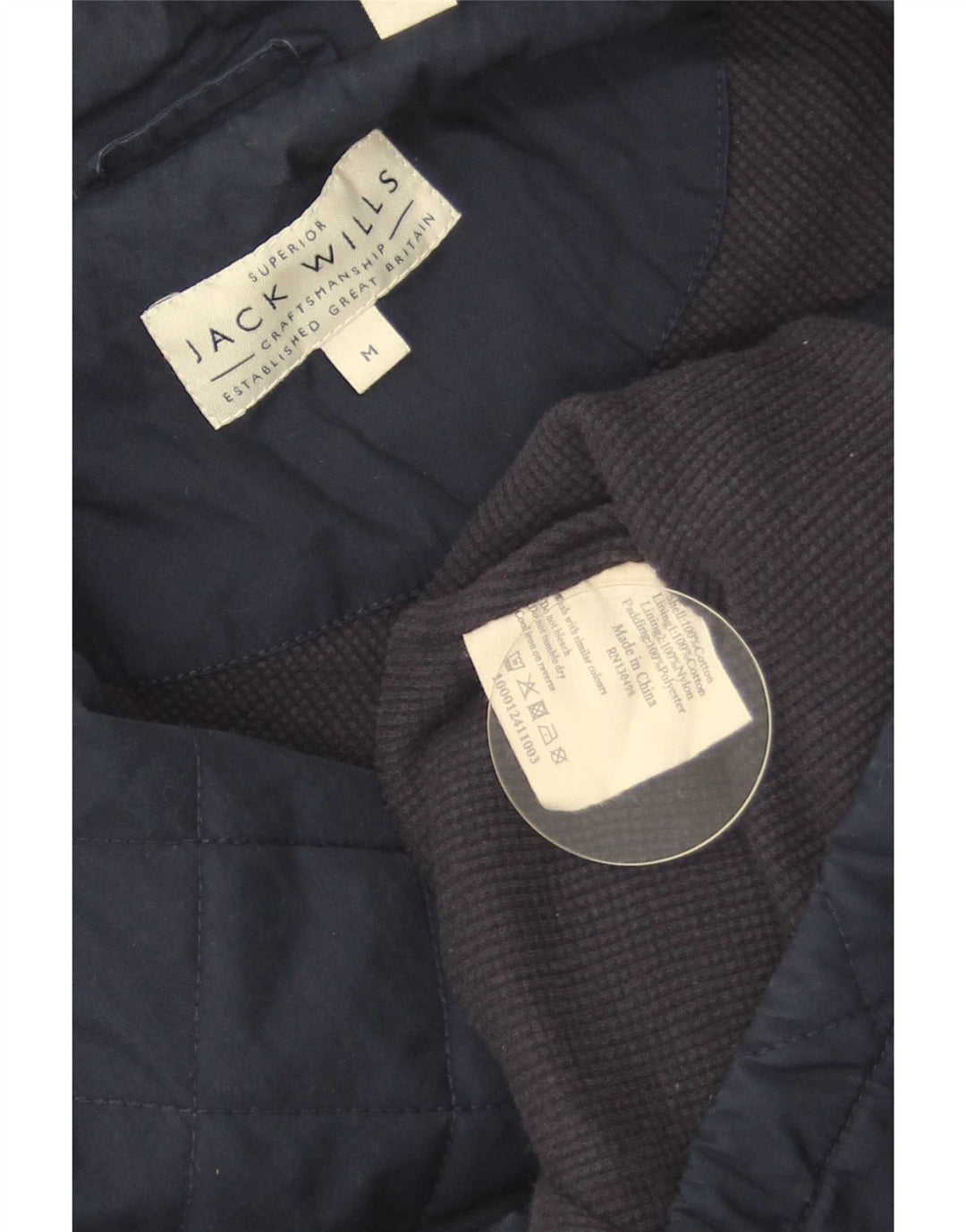 Jachetă matlasată Jack Wills pentru bărbați UK 38 Medium bleumarin bumbac
