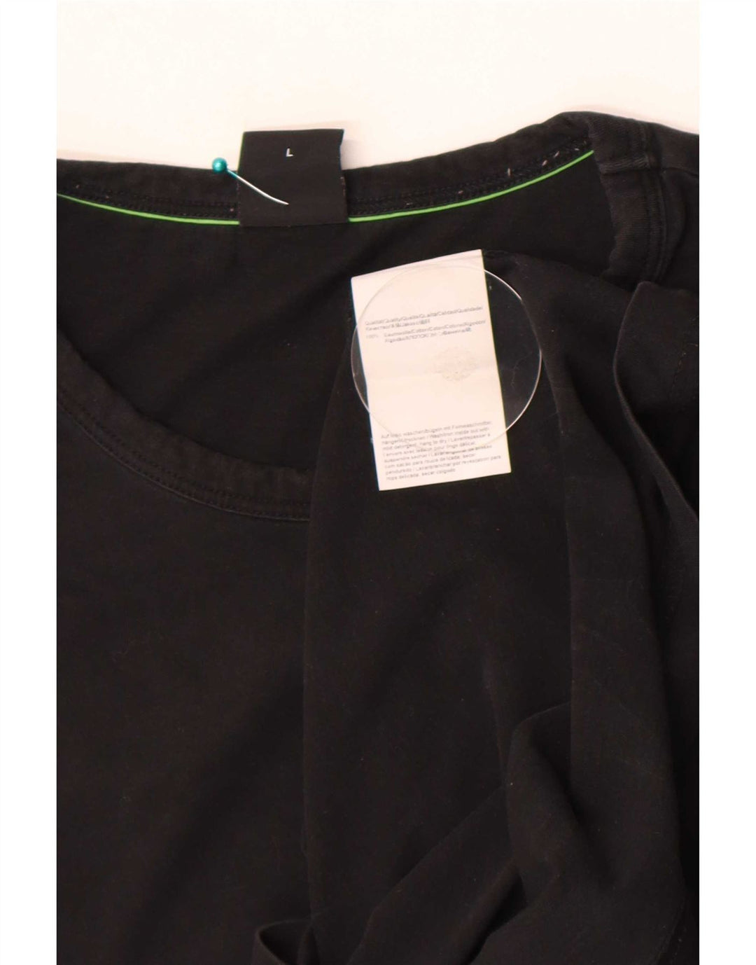 Tricou pentru bărbați Hugo Boss Top mare din bumbac negru