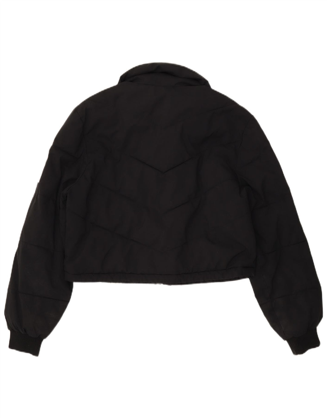 TRUE RELIGION Jachetă căptușită pentru femei UK 16, mare, negru, poliester