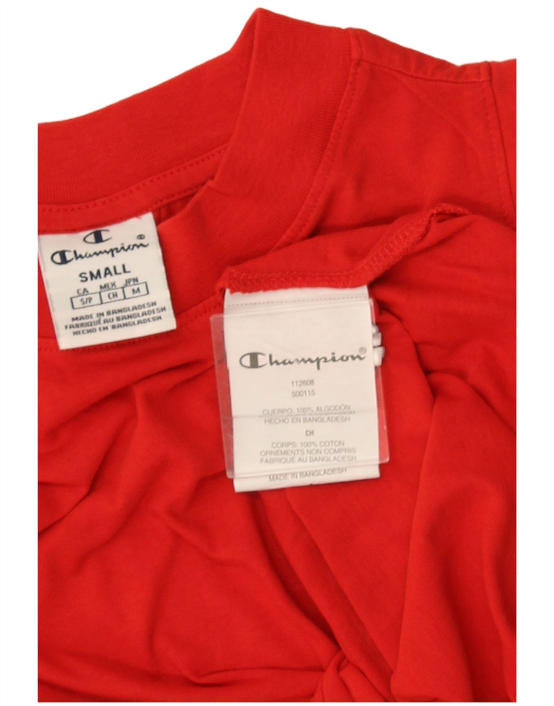 Vestă cu grafică Champion pentru femei UK 10 Small Red Bumbac