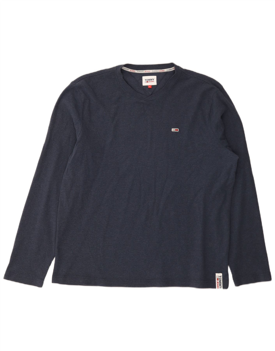 Top pentru bărbați Tommy Hilfiger cu mânecă lungă, XL, bleumarin, bumbac