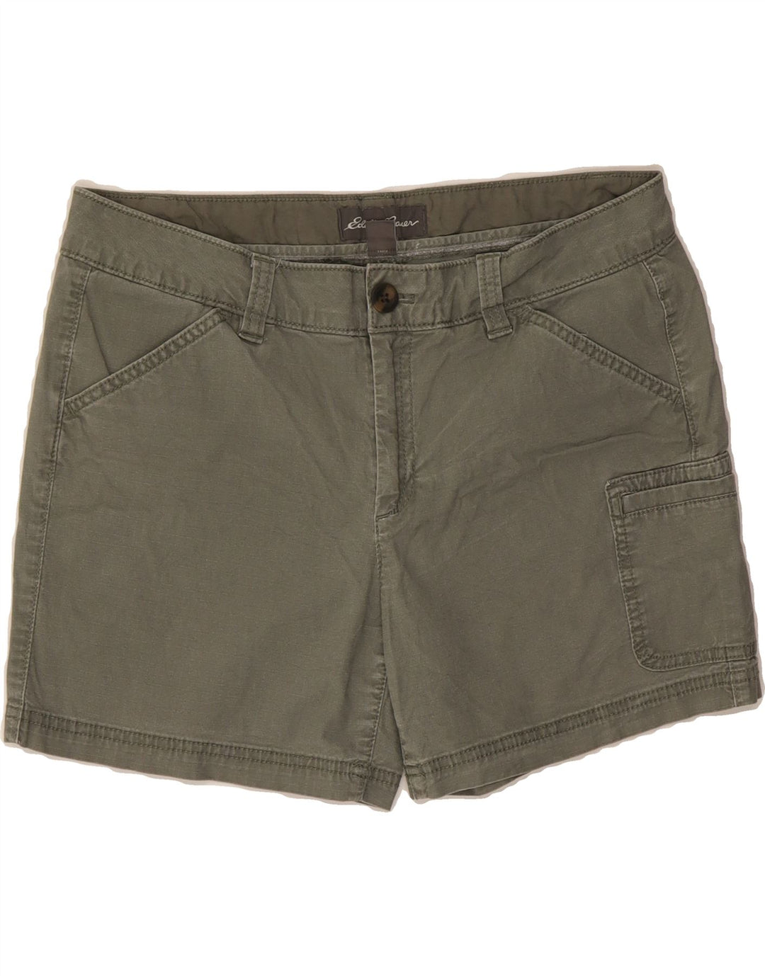 EDDIE BAUER Womens Cargo Shorts US 10 Large W32  Khaki Cotton Vintage Eddie Bauer and Second-Hand Eddie Bauer from Messina Hembry 