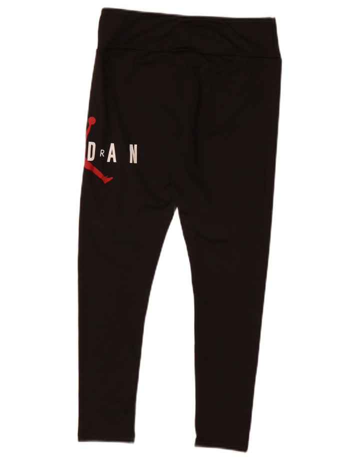 Jambiere grafice pentru fete Jordan 10-11 ani Poliester negru mediu