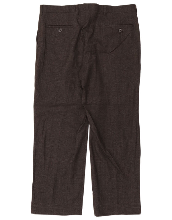 Pantaloni drepți CALVIN KLEIN pentru bărbați L34 L27 Maro Check