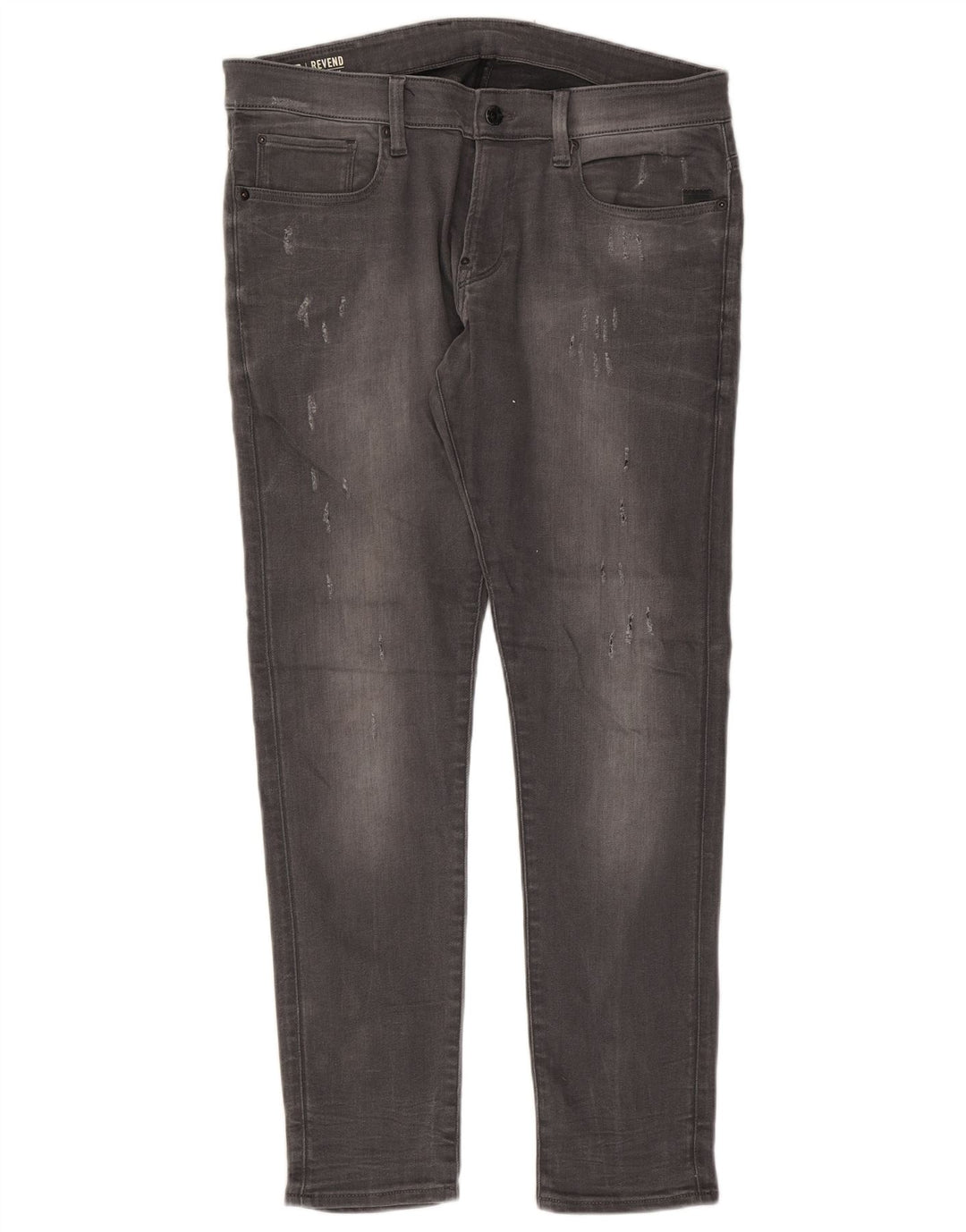 Blugi super slim pentru bărbați G-Star Distressed W36 L32 bumbac gri